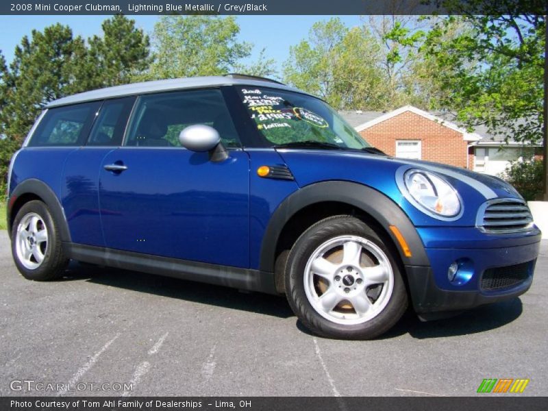 Lightning Blue Metallic / Grey/Black 2008 Mini Cooper Clubman