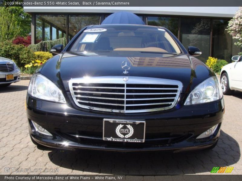 Black / Savanna/Cashmere 2009 Mercedes-Benz S 550 4Matic Sedan