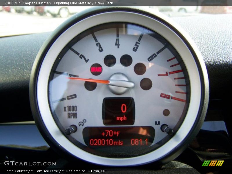 Lightning Blue Metallic / Grey/Black 2008 Mini Cooper Clubman