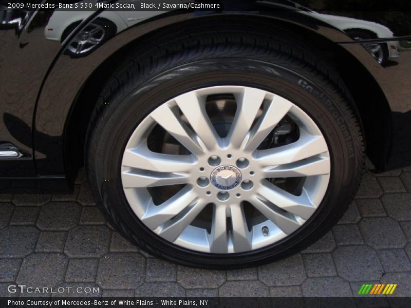 Black / Savanna/Cashmere 2009 Mercedes-Benz S 550 4Matic Sedan