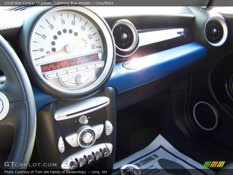 Lightning Blue Metallic / Grey/Black 2008 Mini Cooper Clubman