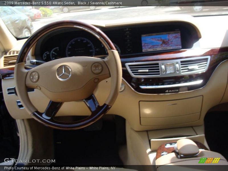 Black / Savanna/Cashmere 2009 Mercedes-Benz S 550 4Matic Sedan