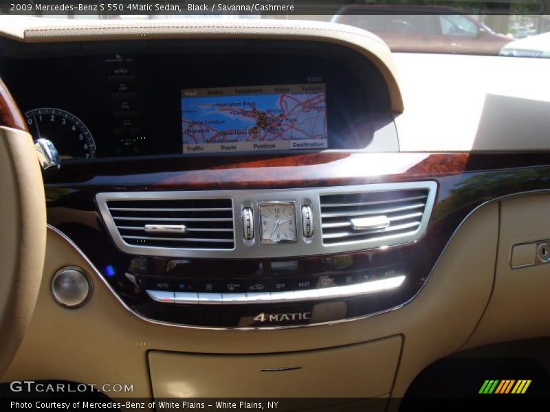 Black / Savanna/Cashmere 2009 Mercedes-Benz S 550 4Matic Sedan