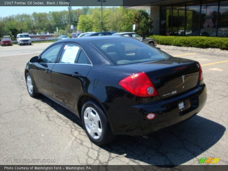 Black / Ebony 2007 Pontiac G6 Sedan