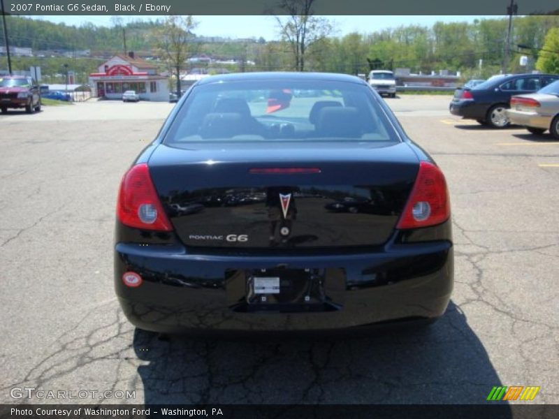 Black / Ebony 2007 Pontiac G6 Sedan