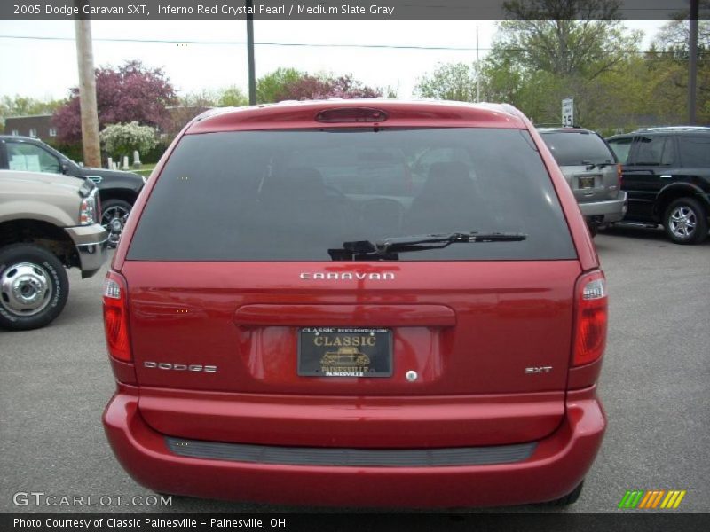 Inferno Red Crystal Pearl / Medium Slate Gray 2005 Dodge Caravan SXT