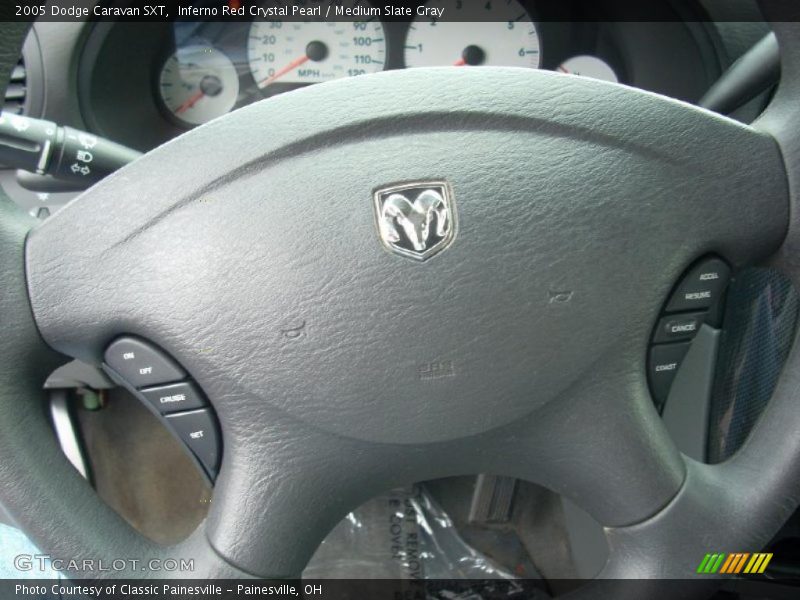 Inferno Red Crystal Pearl / Medium Slate Gray 2005 Dodge Caravan SXT