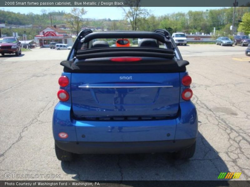 Blue Metallic / Design Black 2008 Smart fortwo passion cabriolet