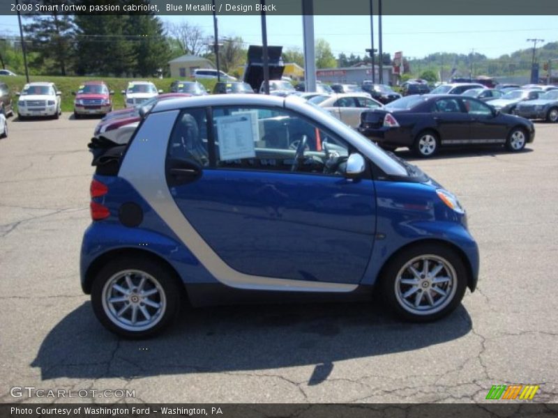 Blue Metallic / Design Black 2008 Smart fortwo passion cabriolet