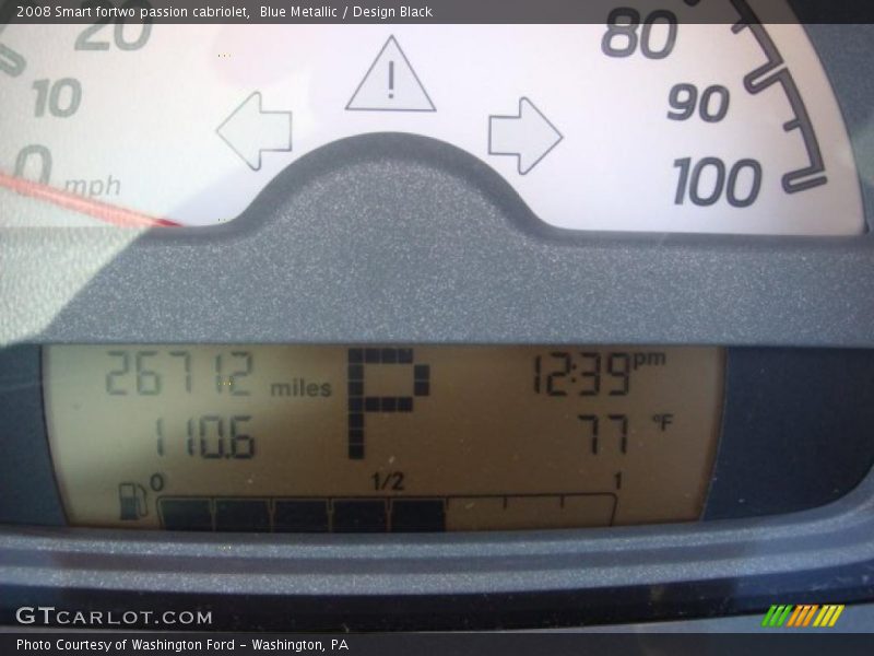 Blue Metallic / Design Black 2008 Smart fortwo passion cabriolet