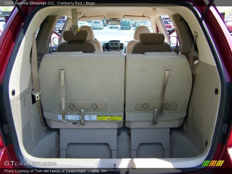 Cranberry Red / Beige 2007 Hyundai Entourage GLS