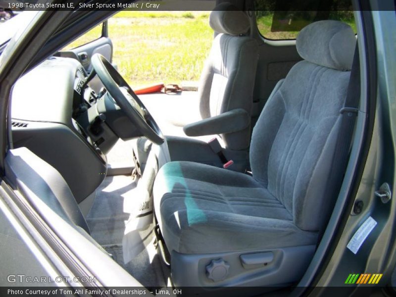 Silver Spruce Metallic / Gray 1998 Toyota Sienna LE