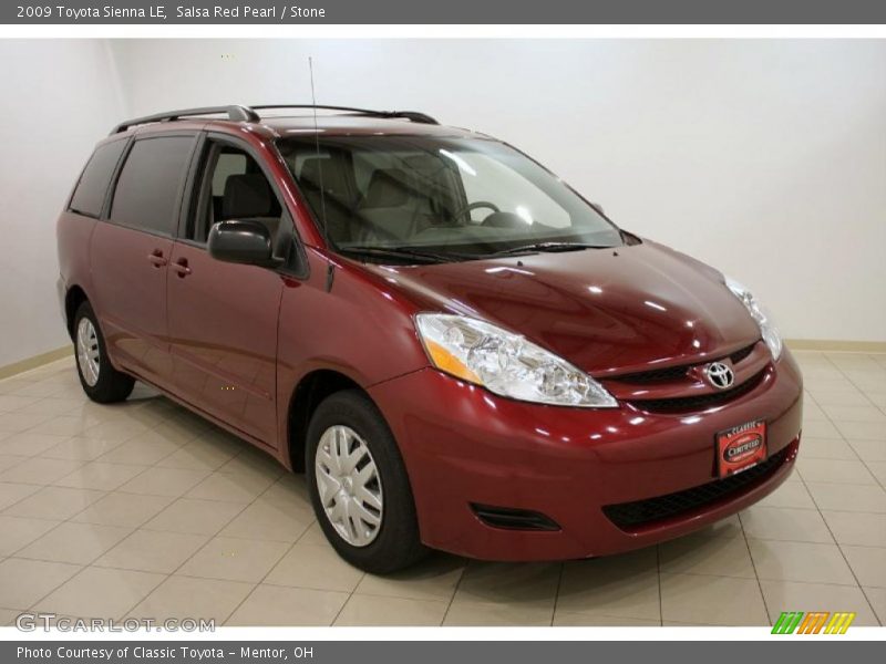 Salsa Red Pearl / Stone 2009 Toyota Sienna LE