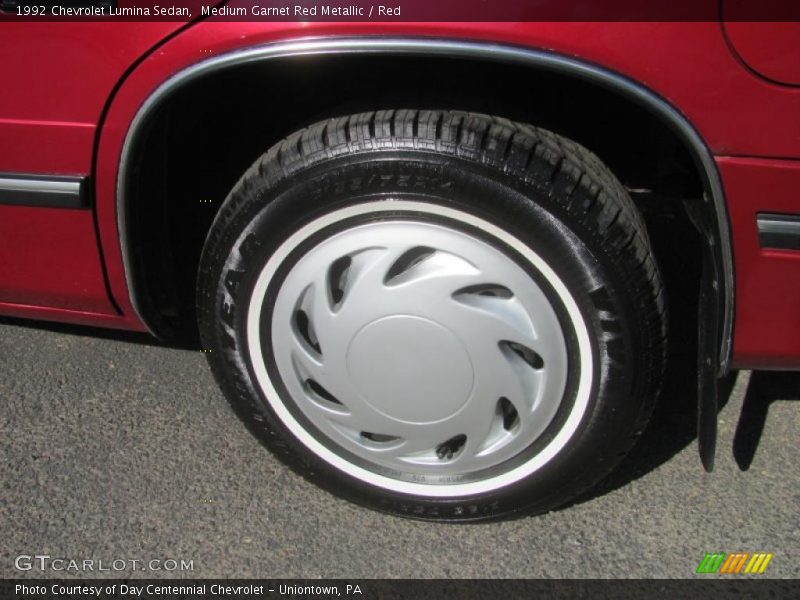 Medium Garnet Red Metallic / Red 1992 Chevrolet Lumina Sedan