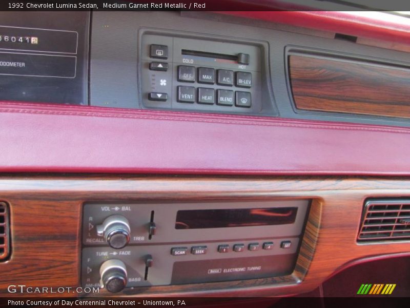 Medium Garnet Red Metallic / Red 1992 Chevrolet Lumina Sedan