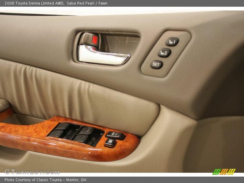 Salsa Red Pearl / Fawn 2008 Toyota Sienna Limited AWD