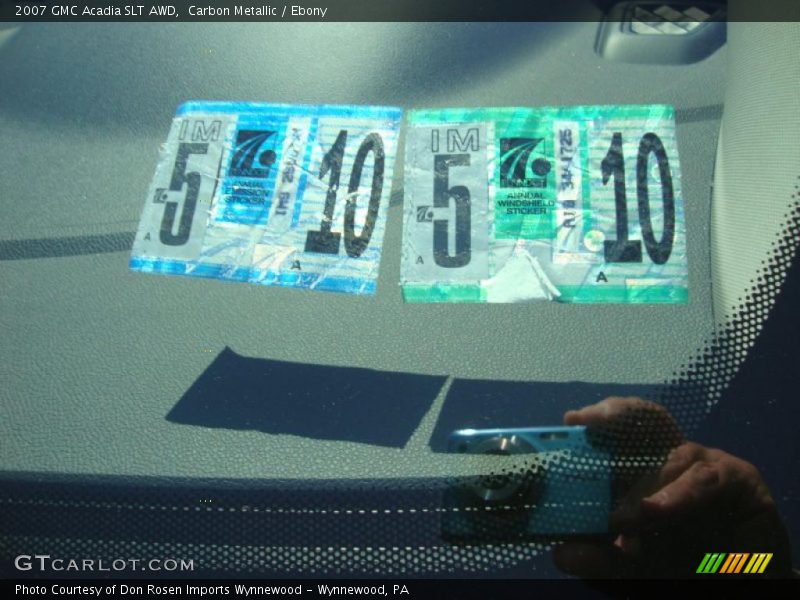 Carbon Metallic / Ebony 2007 GMC Acadia SLT AWD