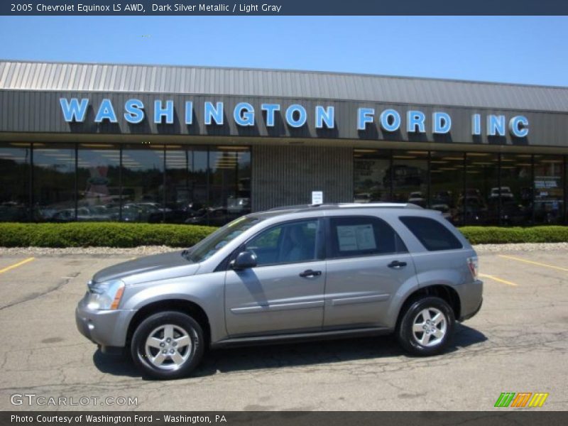 Dark Silver Metallic / Light Gray 2005 Chevrolet Equinox LS AWD