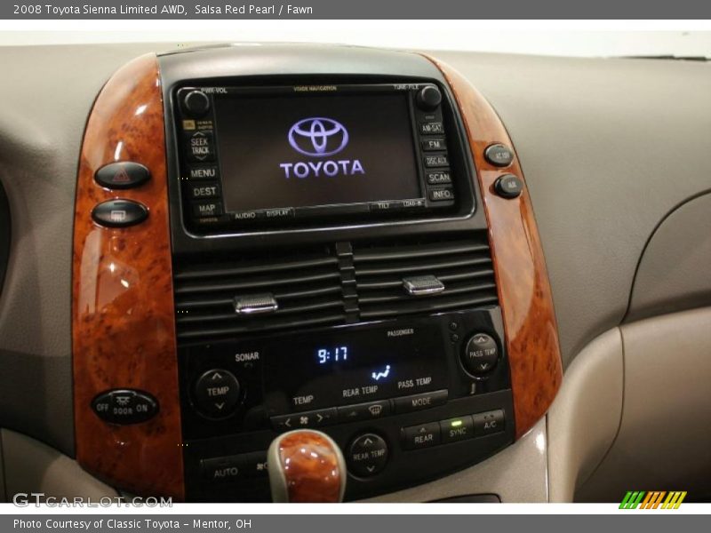 Salsa Red Pearl / Fawn 2008 Toyota Sienna Limited AWD