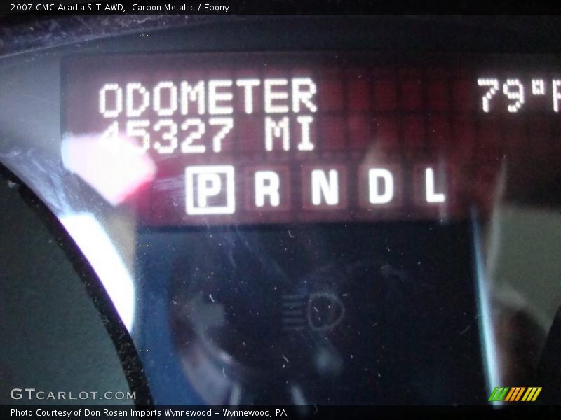 Carbon Metallic / Ebony 2007 GMC Acadia SLT AWD