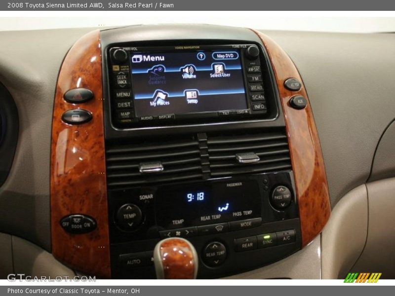 Salsa Red Pearl / Fawn 2008 Toyota Sienna Limited AWD