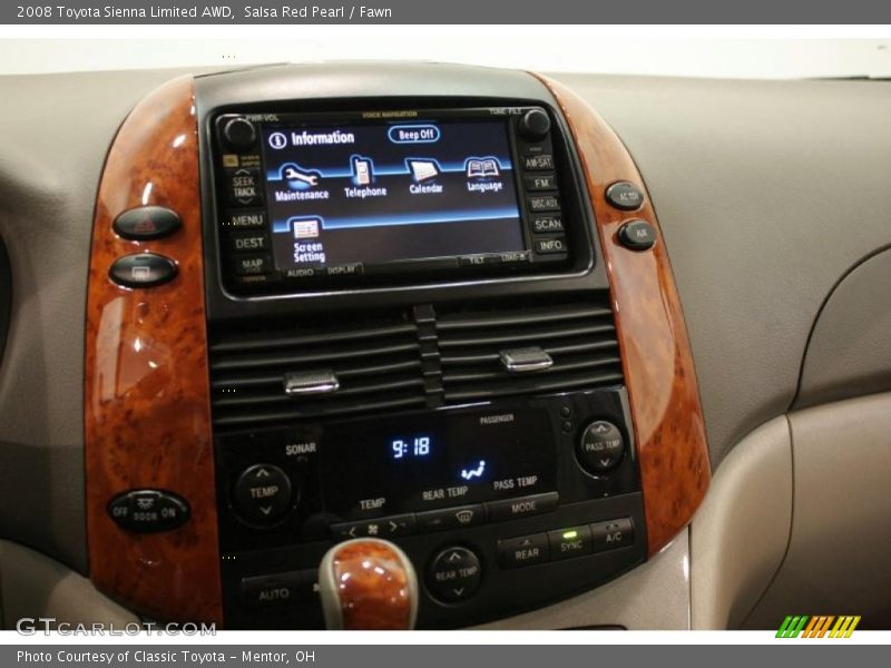 Salsa Red Pearl / Fawn 2008 Toyota Sienna Limited AWD