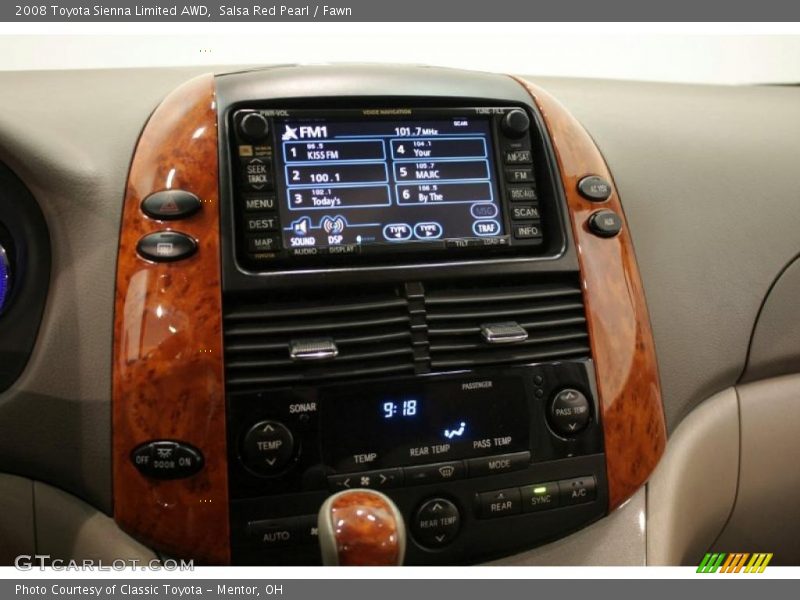 Salsa Red Pearl / Fawn 2008 Toyota Sienna Limited AWD