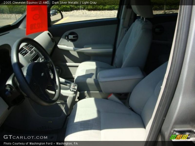 Dark Silver Metallic / Light Gray 2005 Chevrolet Equinox LS AWD