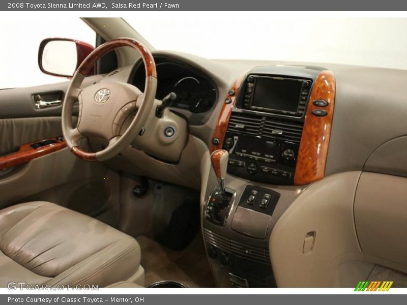 Salsa Red Pearl / Fawn 2008 Toyota Sienna Limited AWD