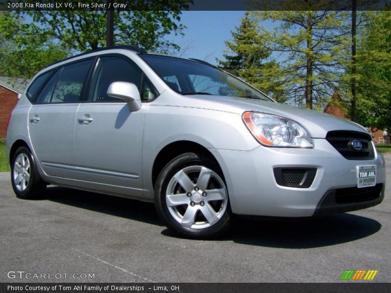 Fine Silver / Gray 2008 Kia Rondo LX V6