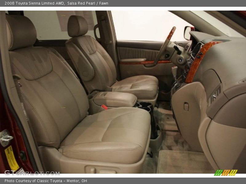 Salsa Red Pearl / Fawn 2008 Toyota Sienna Limited AWD