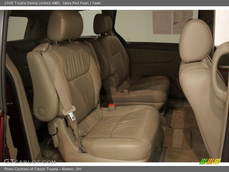 Salsa Red Pearl / Fawn 2008 Toyota Sienna Limited AWD