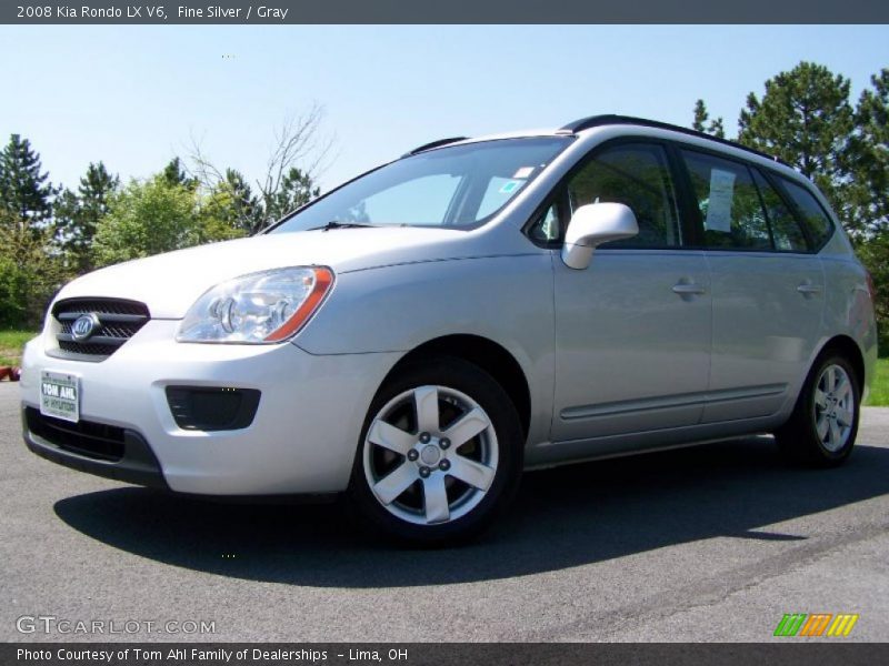 Fine Silver / Gray 2008 Kia Rondo LX V6