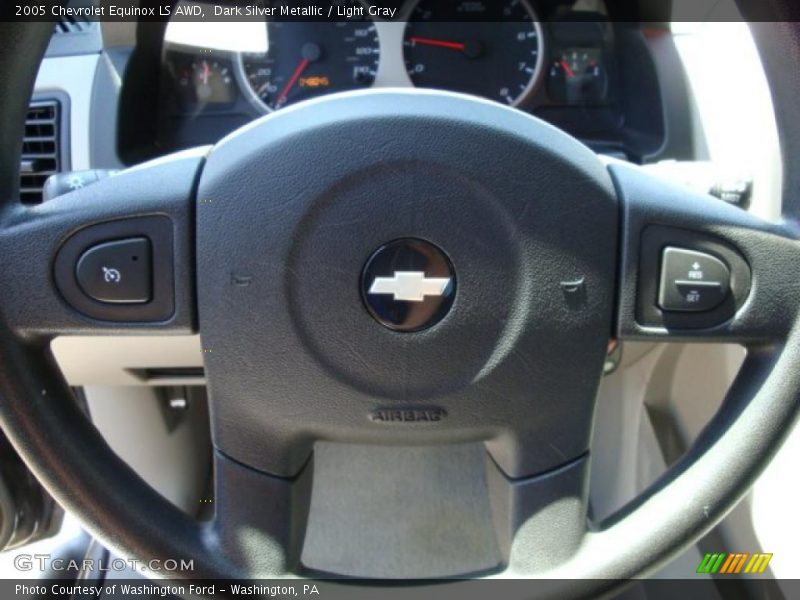 Dark Silver Metallic / Light Gray 2005 Chevrolet Equinox LS AWD
