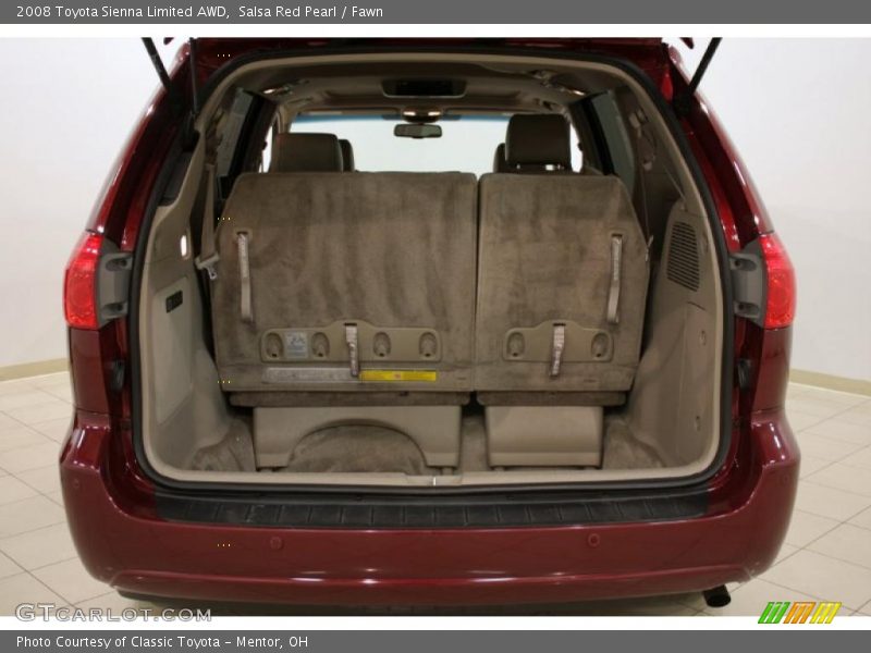 Salsa Red Pearl / Fawn 2008 Toyota Sienna Limited AWD