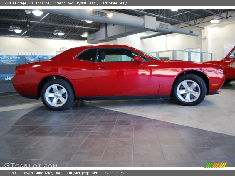 Inferno Red Crystal Pearl / Dark Slate Gray 2010 Dodge Challenger SE
