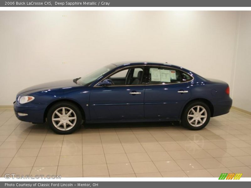 Deep Sapphire Metallic / Gray 2006 Buick LaCrosse CXS