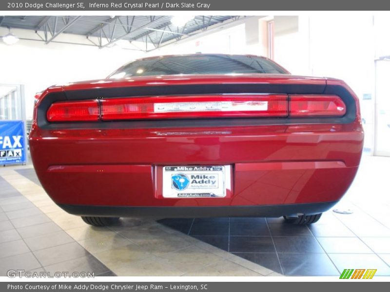 Inferno Red Crystal Pearl / Dark Slate Gray 2010 Dodge Challenger SE