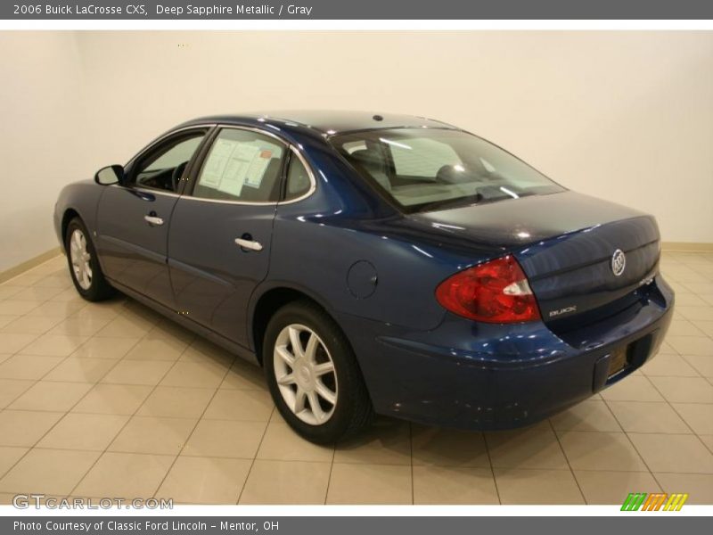 Deep Sapphire Metallic / Gray 2006 Buick LaCrosse CXS