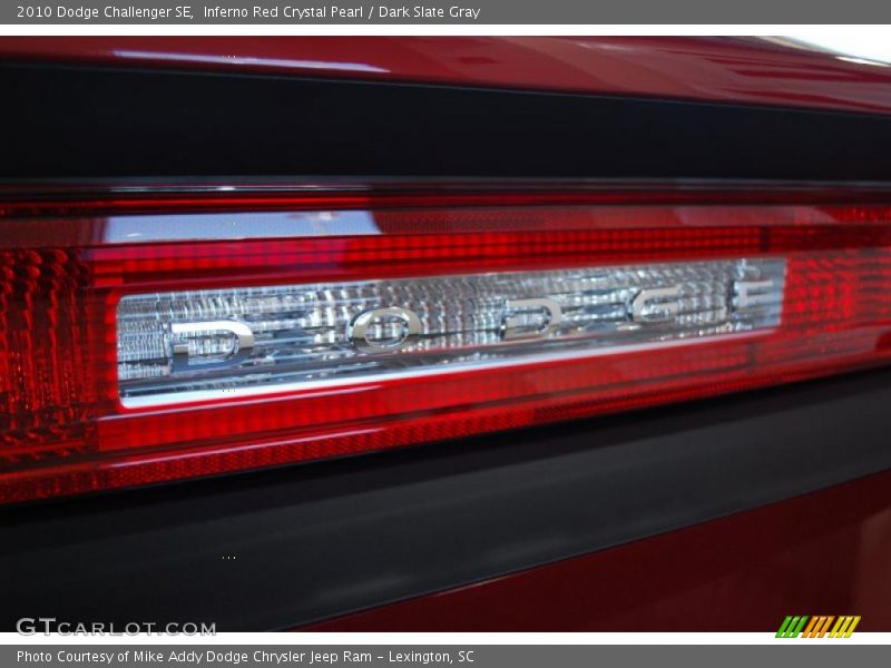 Inferno Red Crystal Pearl / Dark Slate Gray 2010 Dodge Challenger SE