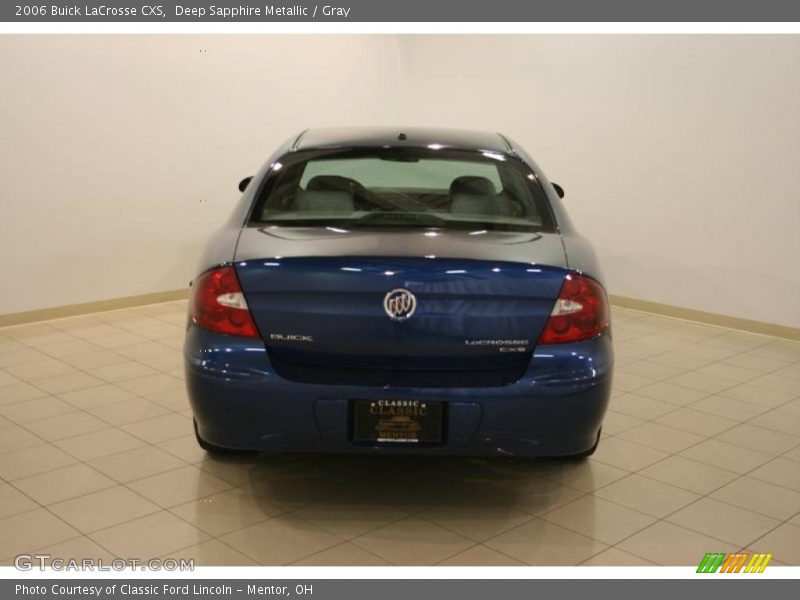 Deep Sapphire Metallic / Gray 2006 Buick LaCrosse CXS