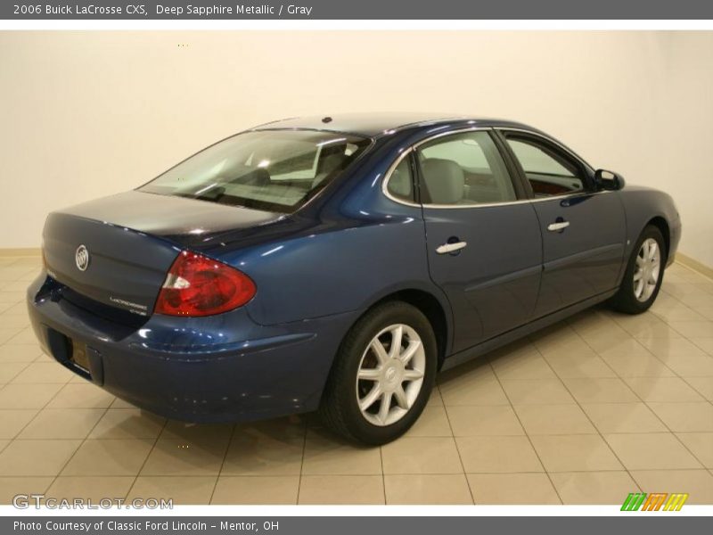 Deep Sapphire Metallic / Gray 2006 Buick LaCrosse CXS