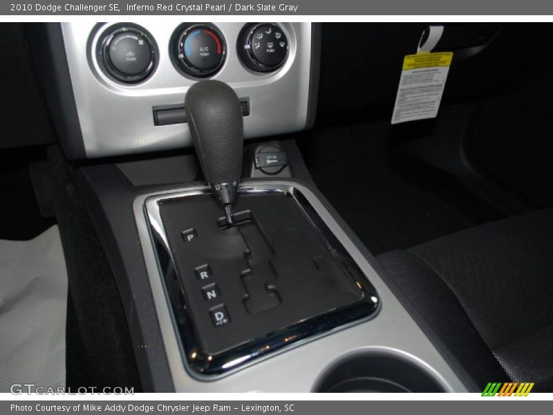 Inferno Red Crystal Pearl / Dark Slate Gray 2010 Dodge Challenger SE