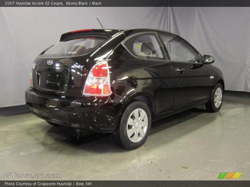 Ebony Black / Black 2007 Hyundai Accent GS Coupe