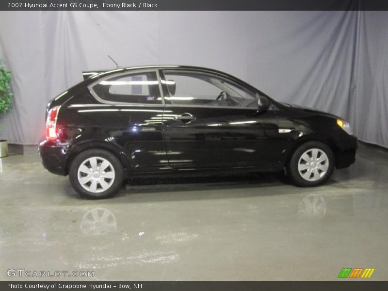 Ebony Black / Black 2007 Hyundai Accent GS Coupe