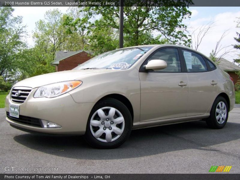 Laguna Sand Metallic / Beige 2008 Hyundai Elantra GLS Sedan