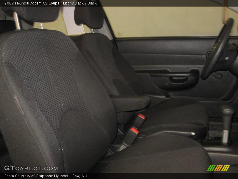 Ebony Black / Black 2007 Hyundai Accent GS Coupe