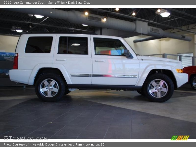 Stone White / Dark Slate Gray 2010 Jeep Commander Sport