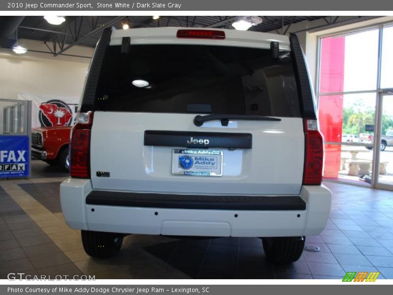 Stone White / Dark Slate Gray 2010 Jeep Commander Sport