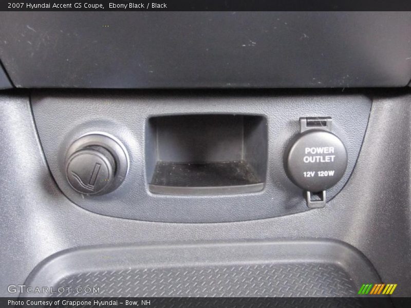 Ebony Black / Black 2007 Hyundai Accent GS Coupe